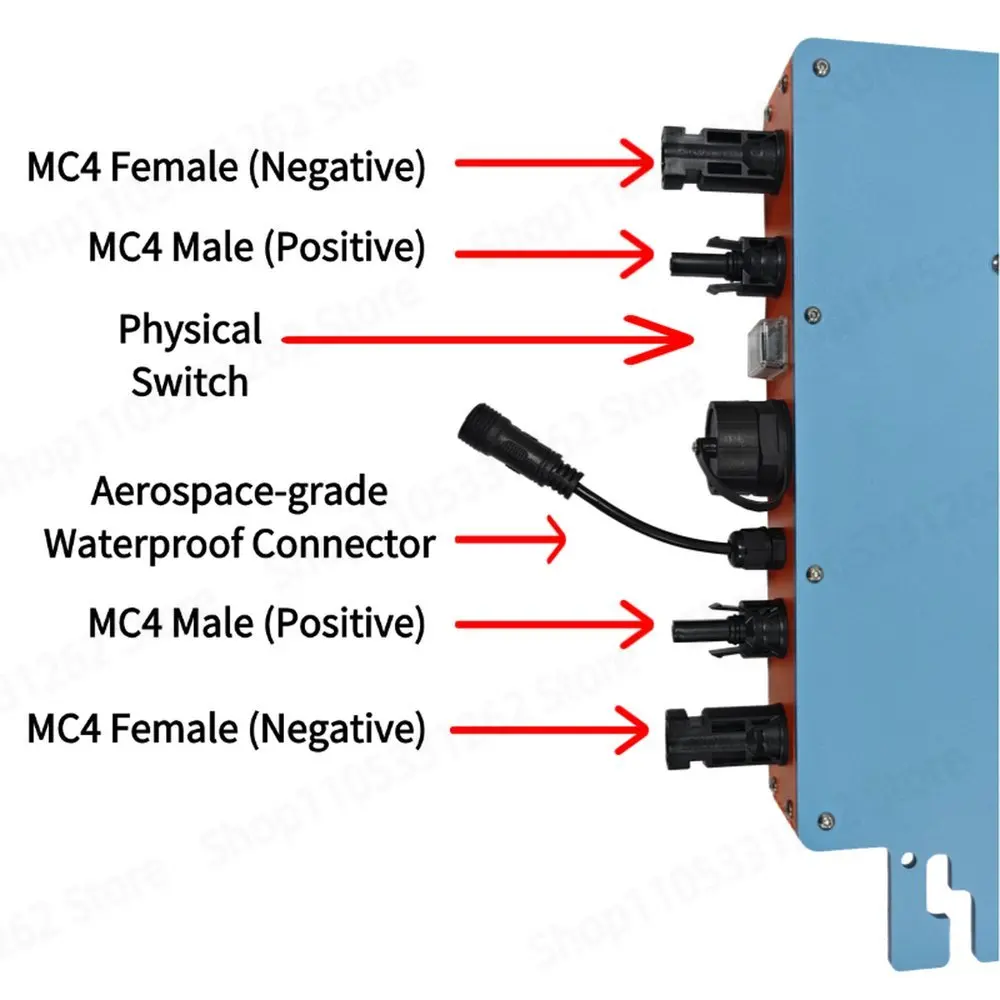 Grid Tie Micro Inverter - Hoogvermogen Micro-omvormer 350W-2800W Netgekoppeld Anti-Reverse Smart