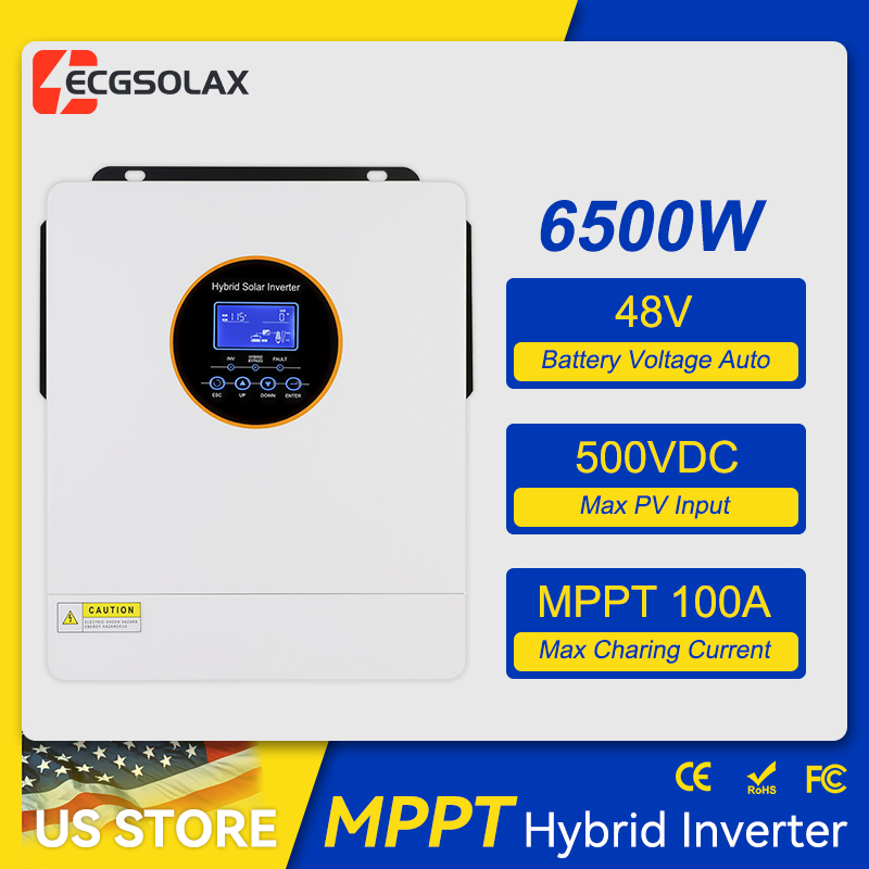 Flexible Solar Panel - ECGSOLAX 6500W 48V Split-Phase Hybride Solar-omvormer,