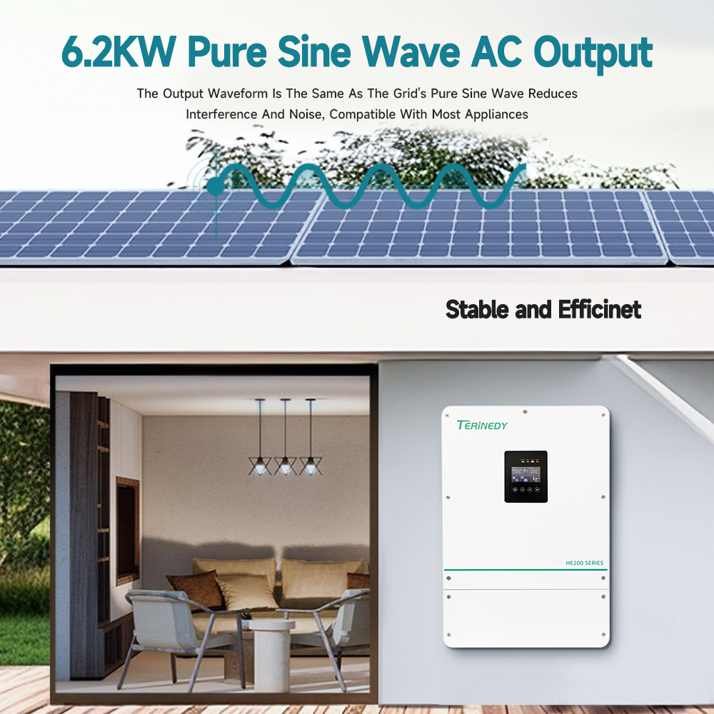 Slimme 6kW 48V ingebouwde MPPT - Pure Sine Wave Inverter recensie en prijs
